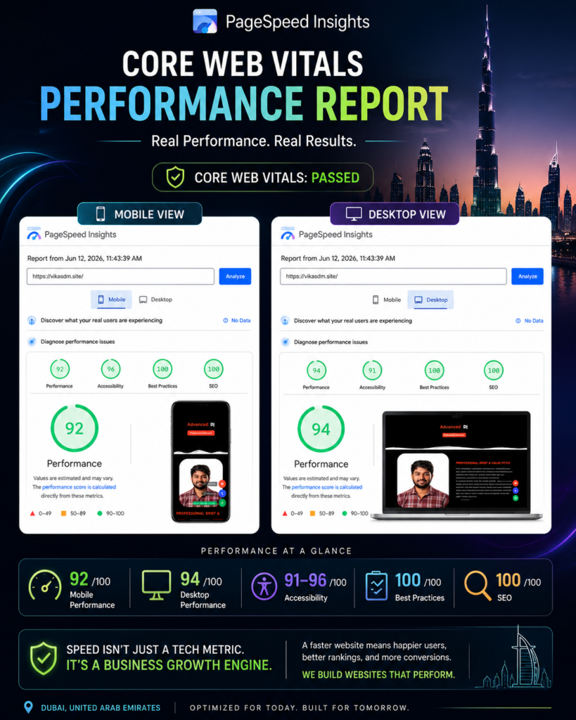 Vikas Bolle Core Web Vitals & PageSpeed Insights Performance Report.png