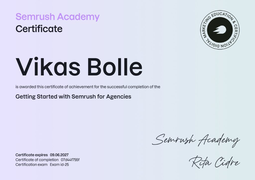 Vikas Bolle vikas bolle semrush